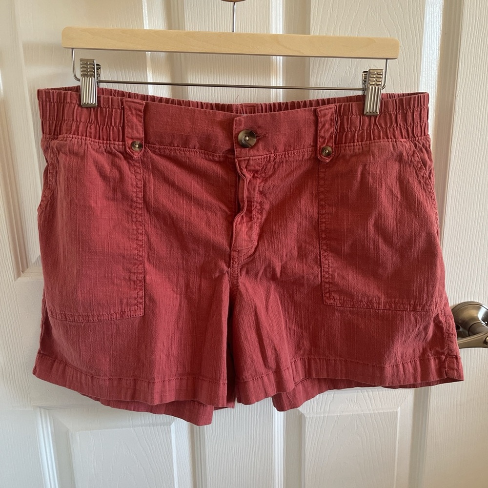 Sonoma Women's Brick Red Cargo Shorts